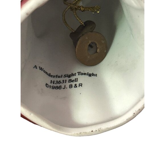 A Wonderful Sight Tonight Vintage 1986 Santa Bell By J.B & R Number H3631 - Picture 7 of 7